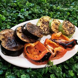 Сладкий перец на углях