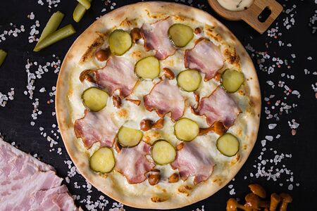 Опята с грудинкой