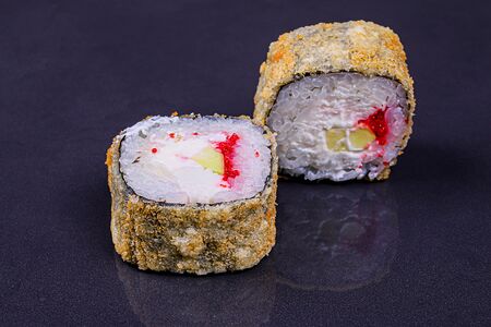 Жареный с крабом