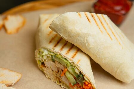 Шаурма с курицей мини