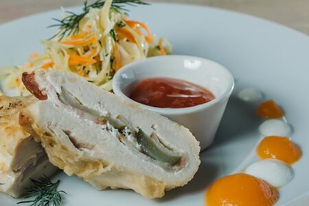 Пикатта из куриного филе с картофельным пюре