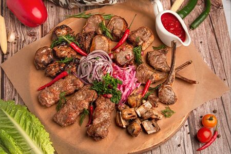 Ассорти шашлыков из баранины