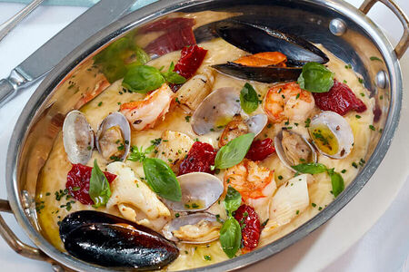 Орзо с морепродуктами