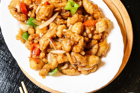 Минтай в кисло-сладком соусе