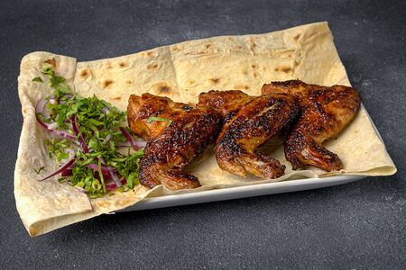 Шашлык из куриных крыльев 