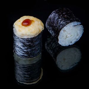 Запеченный мак с кальмаром