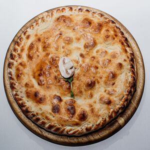 Пирог с курицей и грибами
