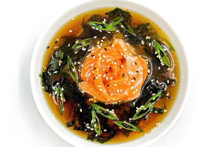 Мисо суп с лососем