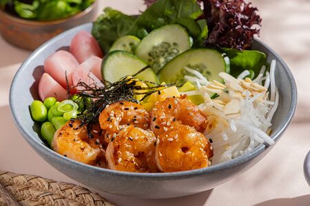 Поке с креветками