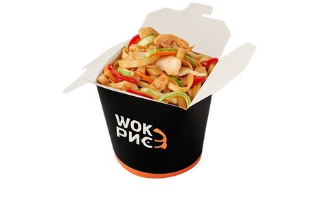 Удон с курицей терияки