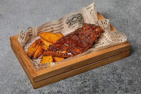 Рёбра свиные в цитрусовой глазури