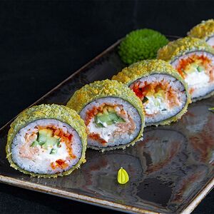 Ролл горячий с лососем