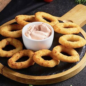 Кольца кальмаров в кляре