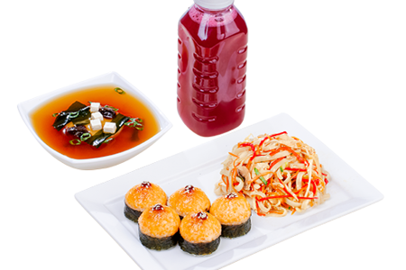 Бизнес ланч №3 с клюквенным морсом