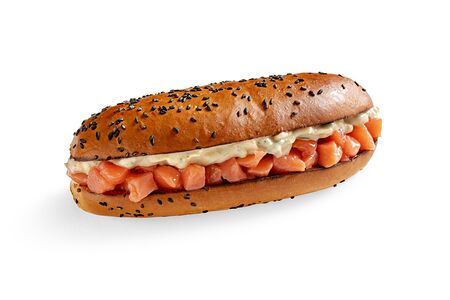 Сэндвич с красной рыбой