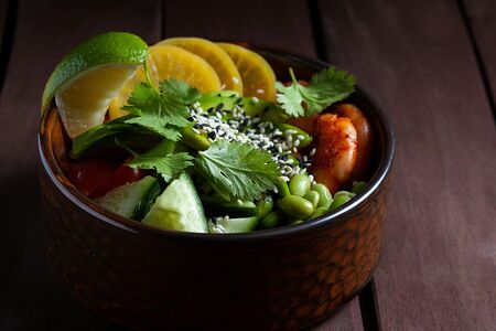 Поке с креветками