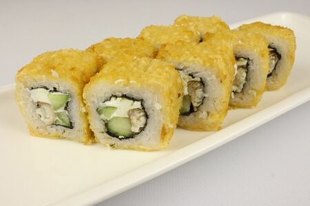 Жареный с угрем