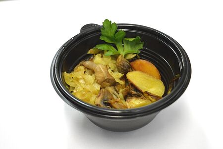 Картофель запеченный с грибами