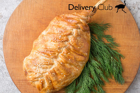 Куриный окорочок в тесте