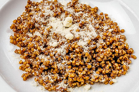 Гречка с пармезаном