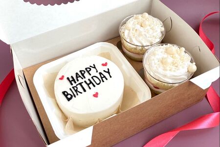 Бенто-бокс Бенто и 2 трайфла Happy birthday