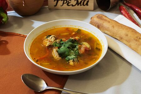 Суп Солянка по-грузински