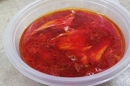 Борщ со сметаной