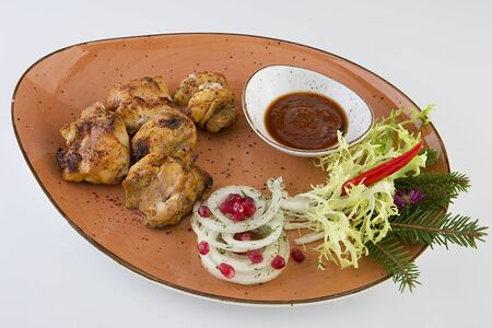 Шашлык из филе куриного бедра