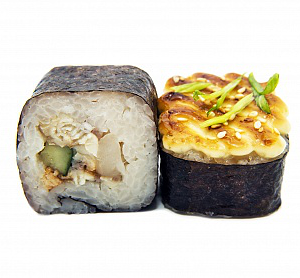 Запеченный с креветкой и угрем