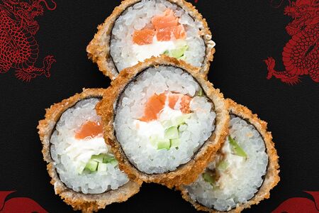 Горячая Филадельфия жареный ролл