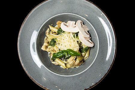 Пенне с белыми грибами