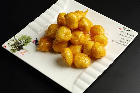 Фрукты в карамели