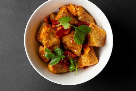 Баклажаны в кисло-сладком соусе