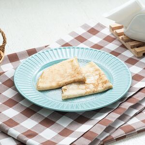 Блинчики с сыром, чесноком и зеленью