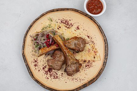 Шашлык из бараньей корейки