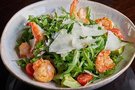 Салат Руккола с креветками