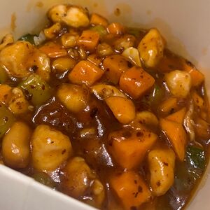 Вок курица гунбао с рисом