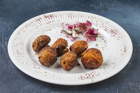 Грибы на мангале