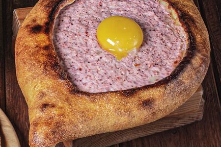 Хачапури Аджарский с крабом