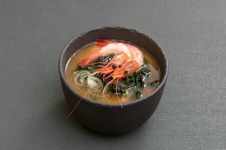 Суп мисо с креветкой