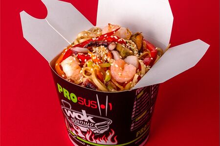 Лапша с морепродуктами