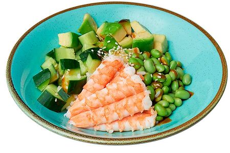 Поке с тигровыми креветками