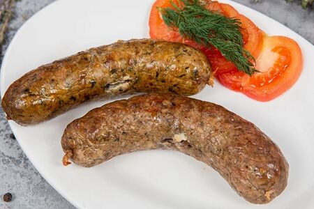 Купаты из говядины со свининой на углях