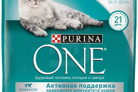 Purina one Корм для домашних кошек сухой с индейкой