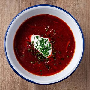 Борщ со сметаной