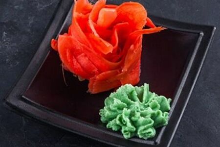 Порция имбиря и васаби