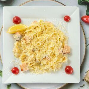 Паста с семгой