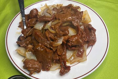 Жареная говядина с луком №305