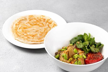 Хумус с запечённым томатом