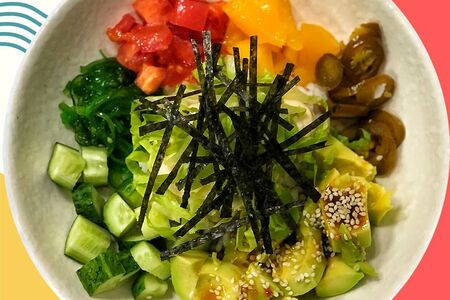 Поке с авокадо